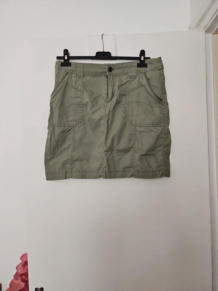 jupe courte kaki