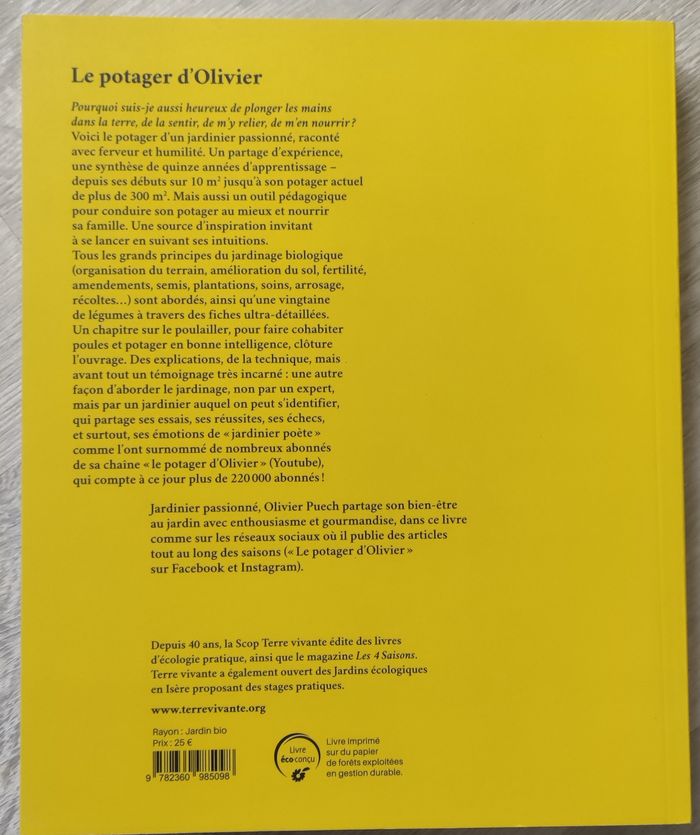 Le potager d'Olivier: Nourrir sa famille, nourrir son esprit - photo numéro 2