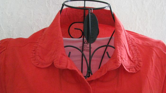 chemise rouge t38 - photo numéro 3