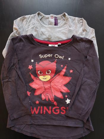 Lot de 2 t-shirts manches longues 👧