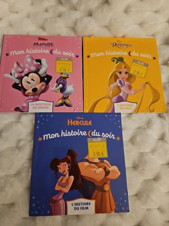 Lot de 3 livres disney mon histoire du soir