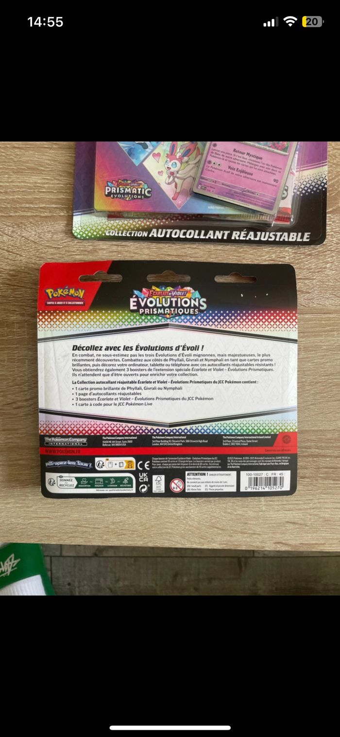 Lot 2 tripack Nymphali évolutions prismatiques 8.5 - photo numéro 5