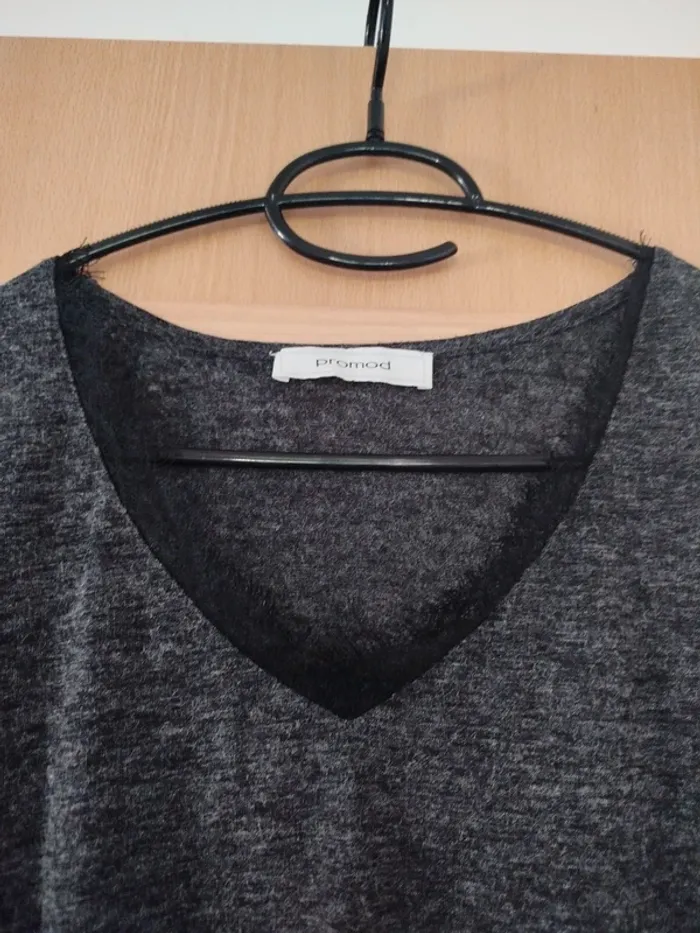 Blouse grise femme neuve Promod taille S - photo numéro 2