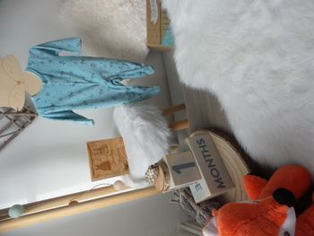 Jolie pyjama velour ouverture pressions sur l'avant bleu Renard in extenso mixte bébé fille bébé gar