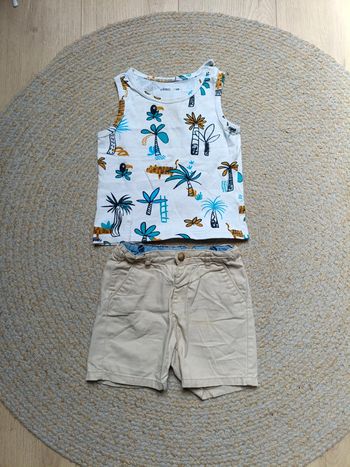 Lot débardeur/short 18M
