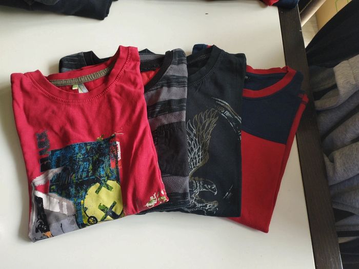 Lot x4 t shirt T 10 ans