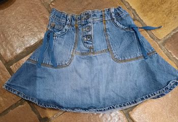 Jupe en jeans taille ajustable taille 10 ans okaidi