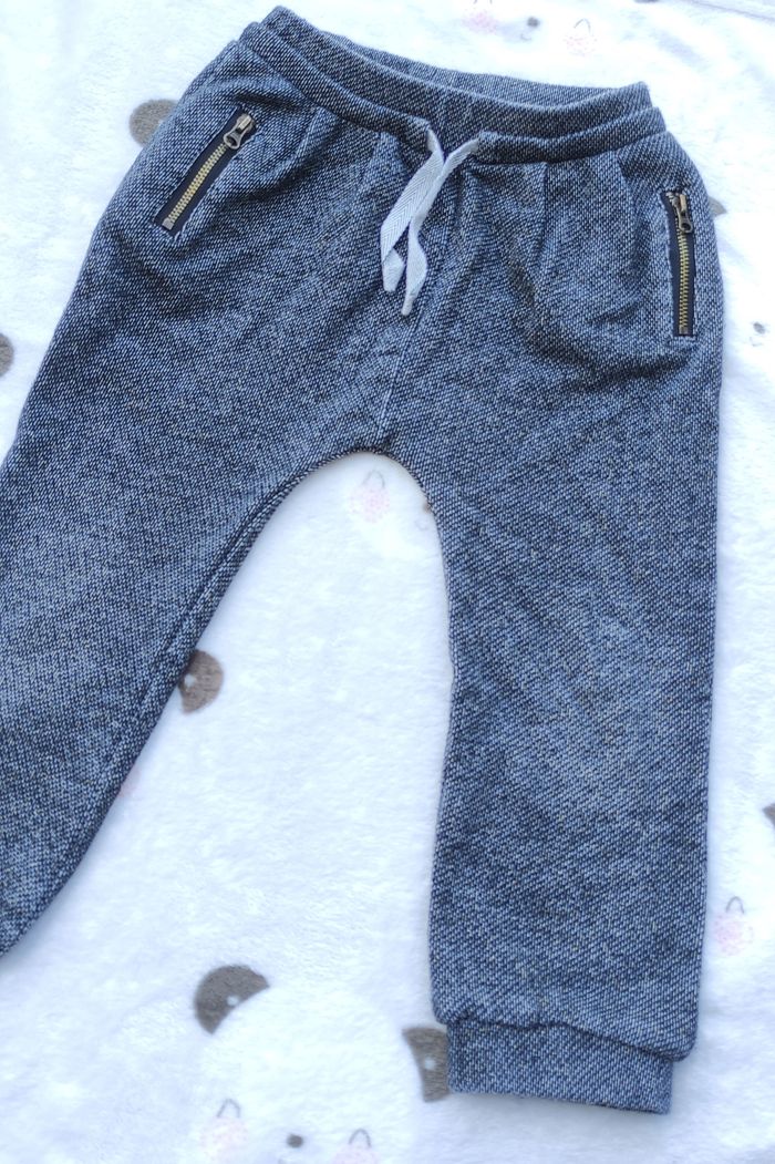 Pantalon gris chiné enfant 4 ans Kiabi - photo numéro 2