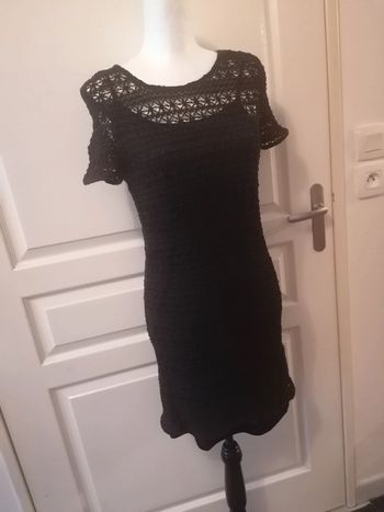 Robe doublé d'hiver noire