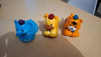 Lot de 3 voitures Tut Tut bolide animaux