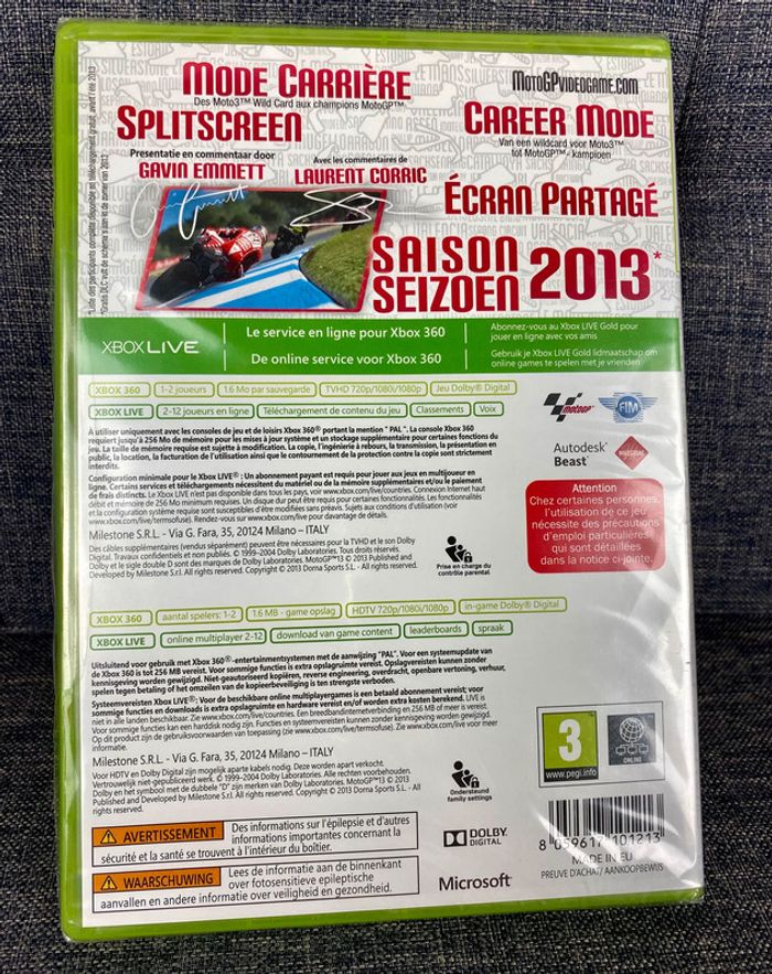 Moto GP 13 Xbox 360 NЕUF sous blister / Sealed Brand New (prix Amazo: 18 eur) - photo numéro 2