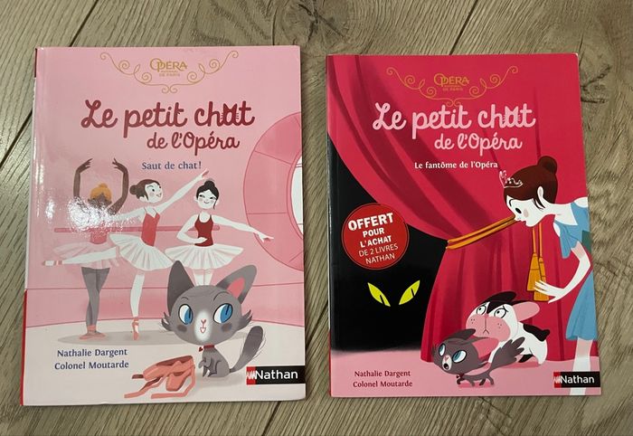 Lot 2 livres Le petit chat de l’opéra