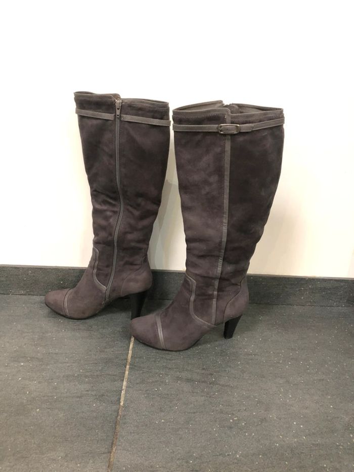 Bottes nubuck gris 41 naf naf - photo numéro 2