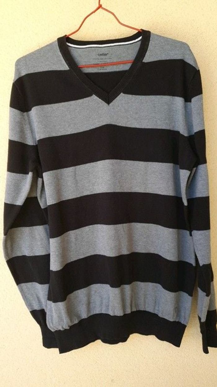 Pull rayé Célio - Taille L