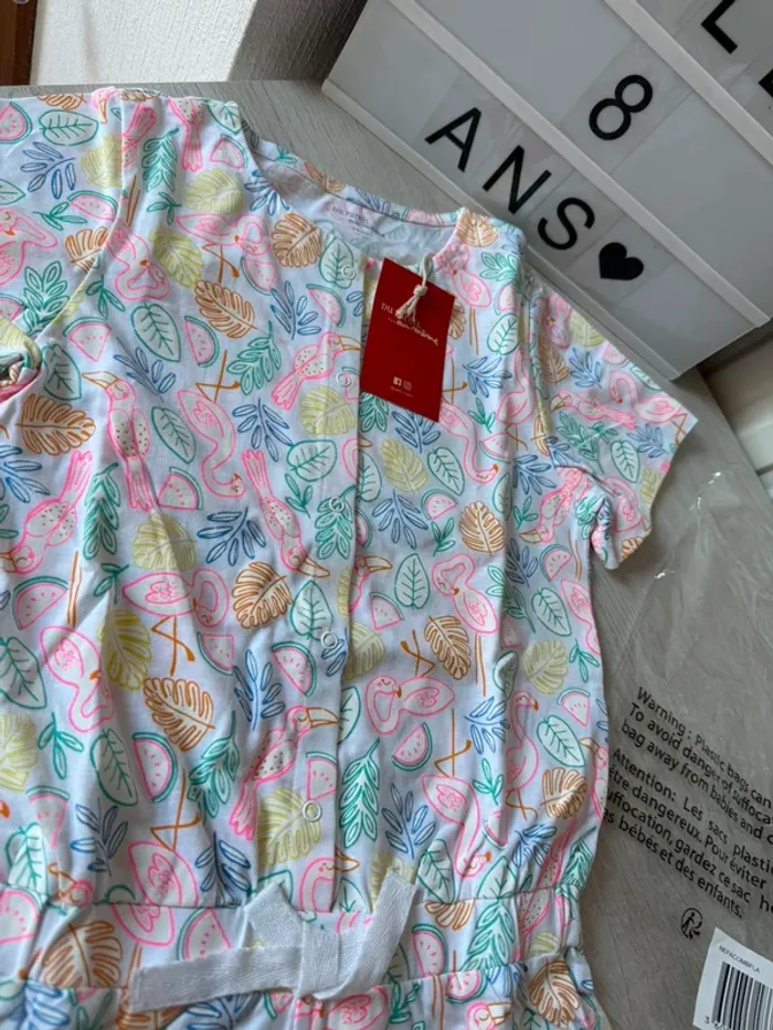Jolie combishort pyjama 6-8 ans DPAM neuve - photo numéro 2