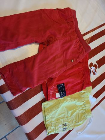 Lot pantalon + shorts