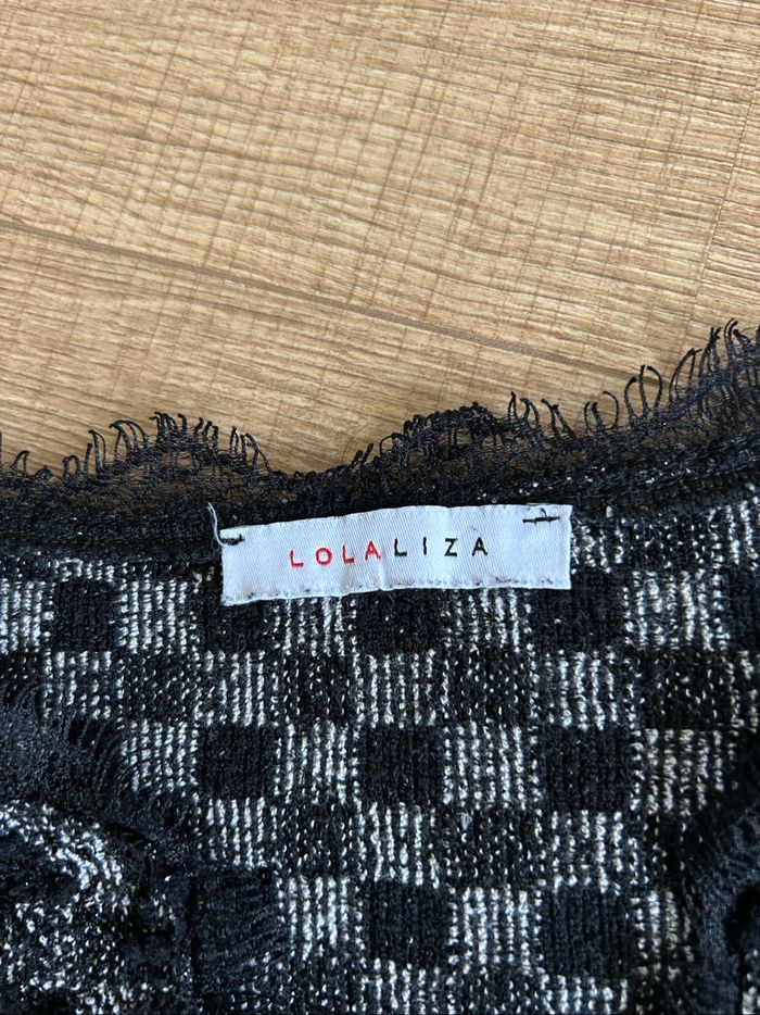 Pull noir et blanc LolaLiza taille française L TBE (taille petit) - photo numéro 9