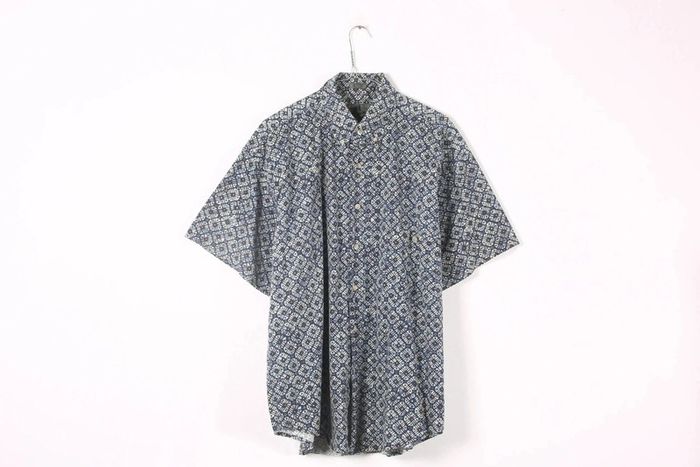 Chemisette vintage 90's en coton motif tribal (#240368)