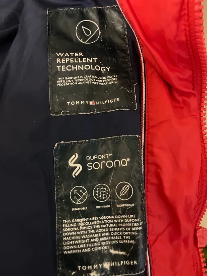 Doudoune sans manches rouge Tommy Hilfiger taille S - photo numéro 7