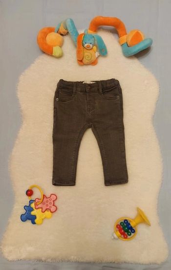 Jean slim stretch gris foncé T. 6-9 mois Zara / Zara Baby