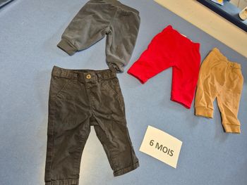 lot de pantalon garçon taille 6 mois