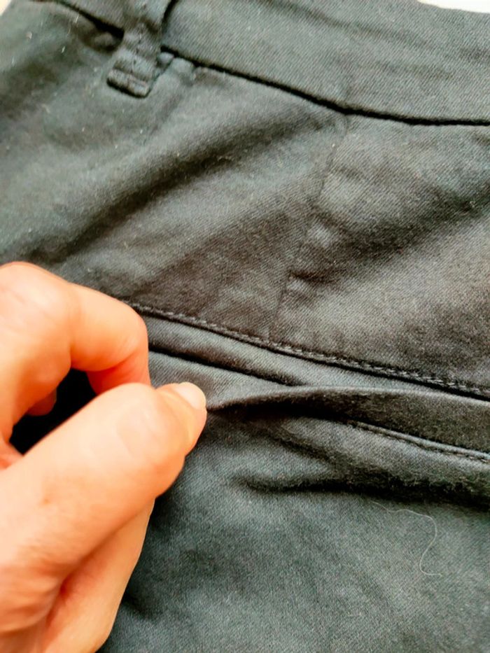 Pantalon noir court taille 42 marque camaïeu - photo numéro 12