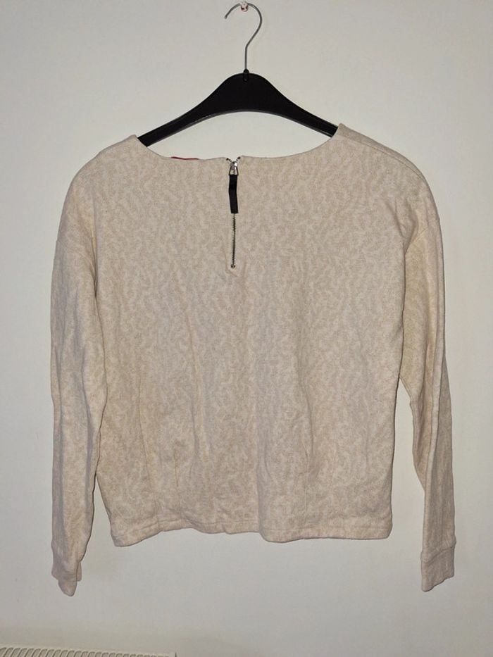 Pull beige doré femme camaïeu - photo numéro 4