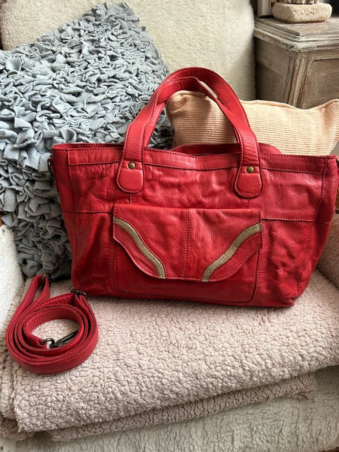 Sac en cuir épais pièces