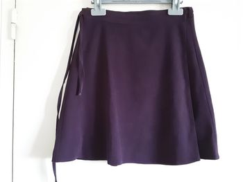 Jupe portefeuille violette