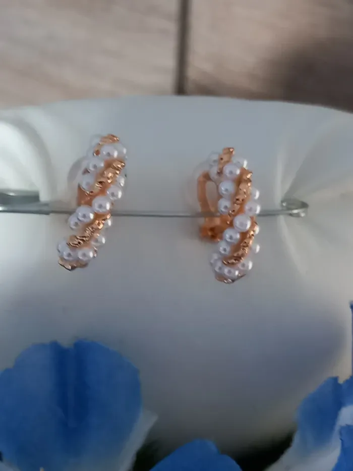 Boucles d'oreilles à clip boutique chic tendance - photo numéro 5