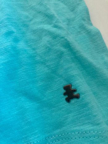 T shirt bleu brodé Lulu Castagnette neuf