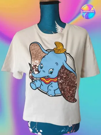 Tee-shirt crop top Disney Dumbo - Drop les indispensables de l'été
