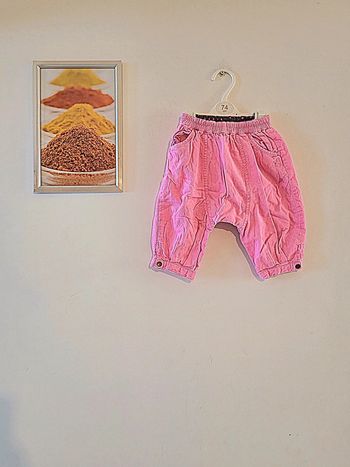 Pantalon chaud orchestra rose fluo taille 9 mois