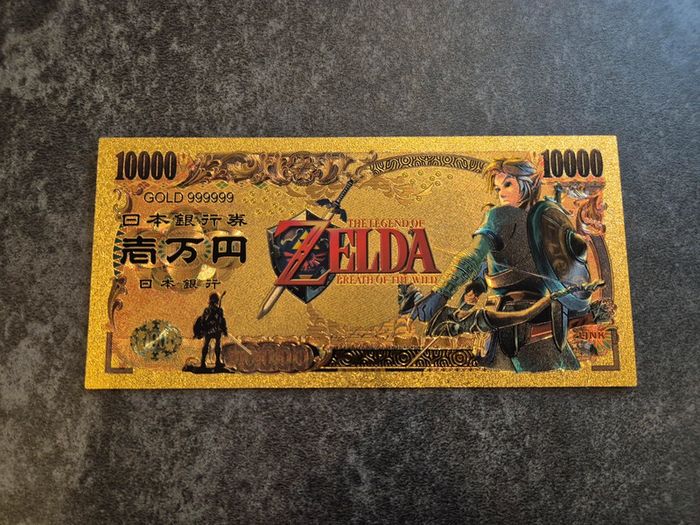Billet OR à collectionner Link the Legend of Zelda