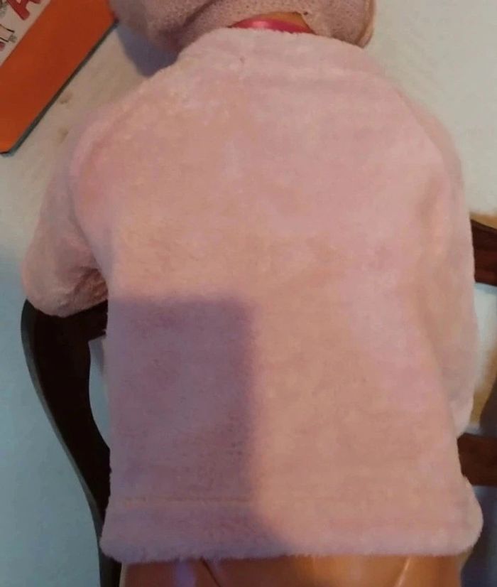 Pull polaire motif cœur - photo numéro 4