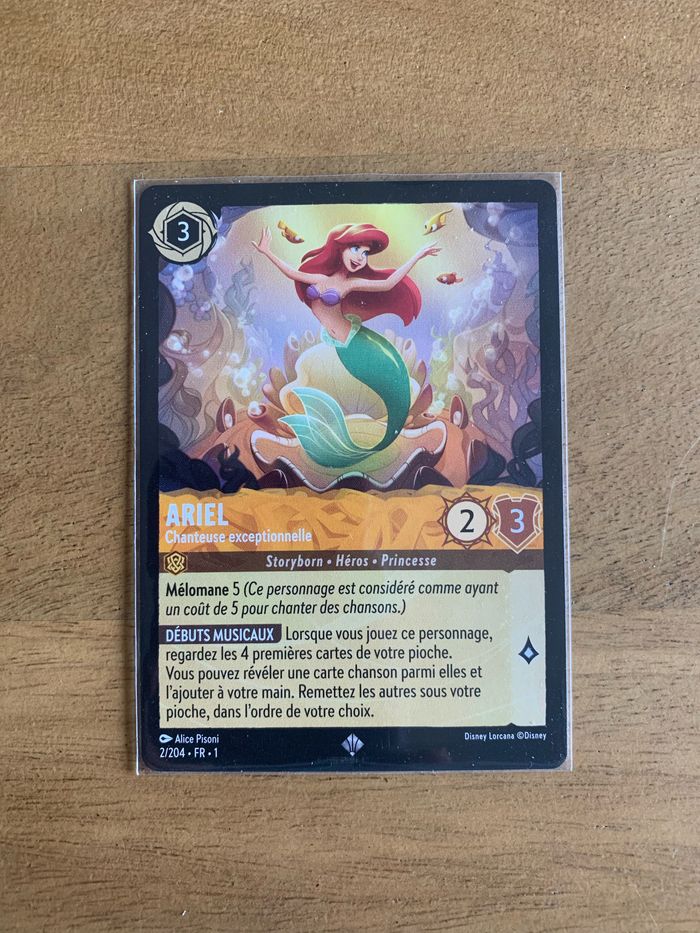 Carte Lorcana Ariel Super Rare  Premier Chapitre