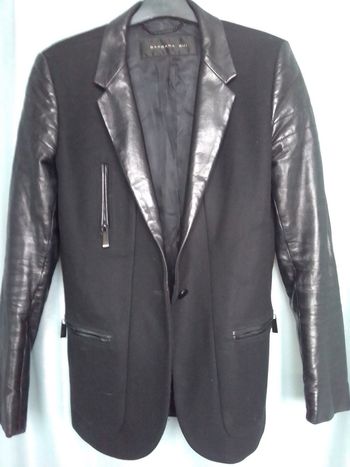 Superbe Veste avec cuir BARBARA BUI