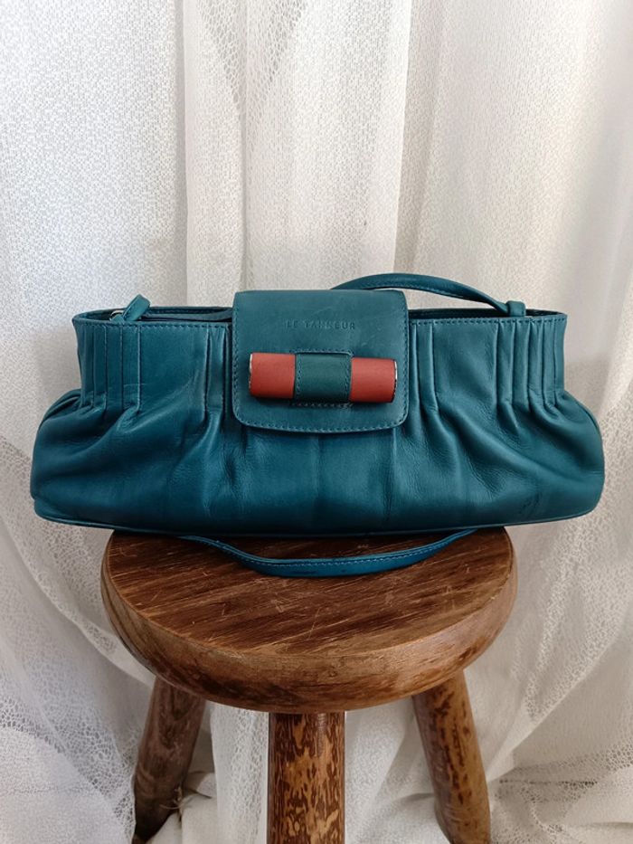 Le tanneur | Sac à main rare bleu canard