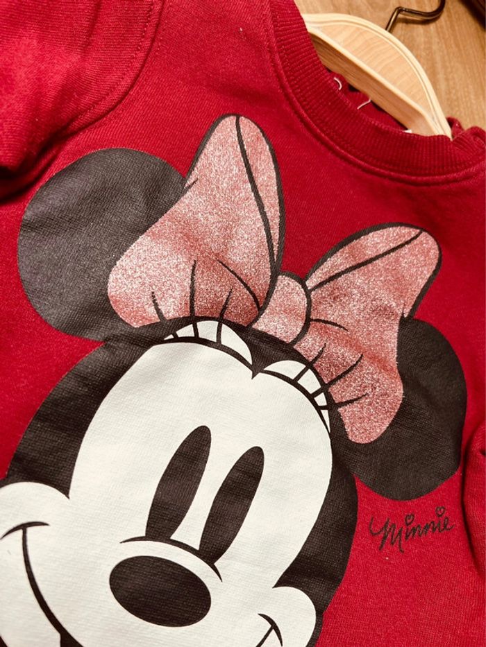 Taille 6 mois tenue 3p fille Disney écru bordeaux et bleu brut * Minnie * 🎀 - photo numéro 2