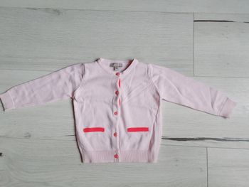 Vêtement bébé fille gilet rose Grain de blé 1 an 12 mois Neuf