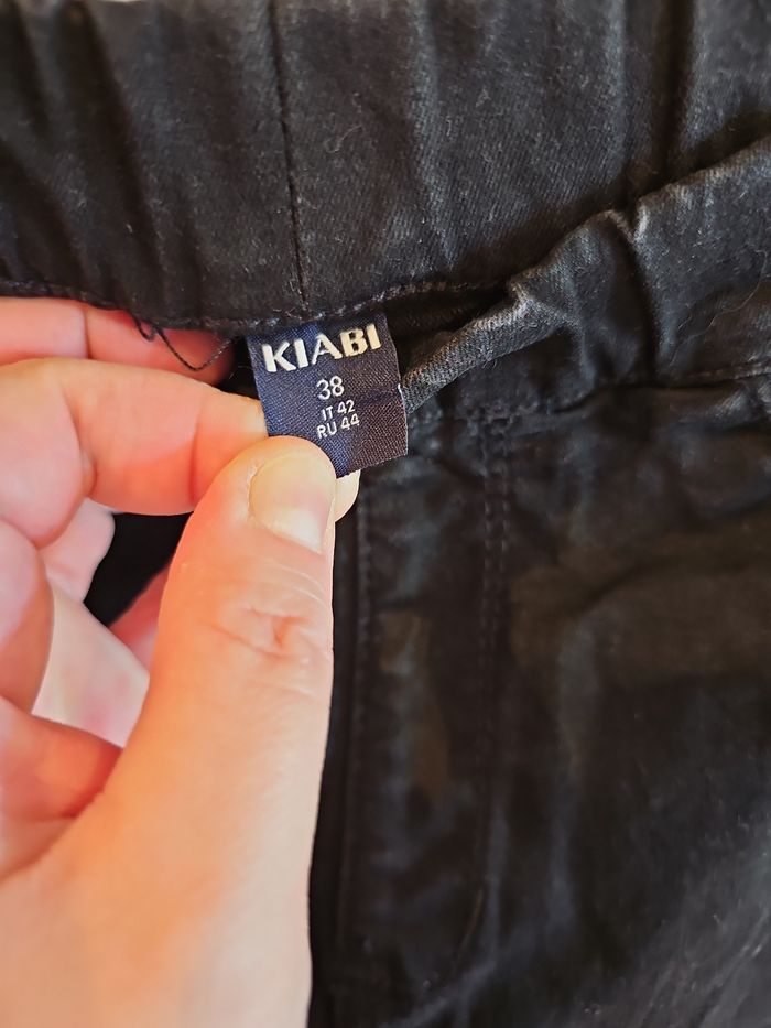 pantalon noir femme kiabi taille 38 neuf taille élastique - photo numéro 3