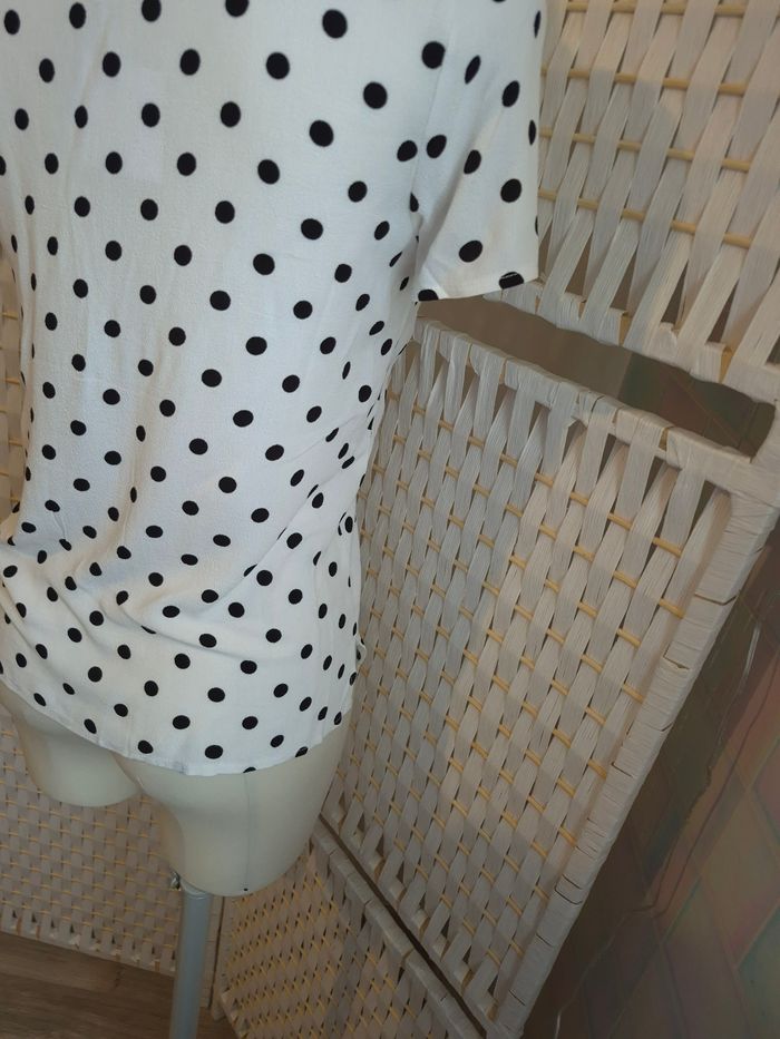 Joli top blanc à pois noirs Karl Marc John femme TS / 36 - photo numéro 6