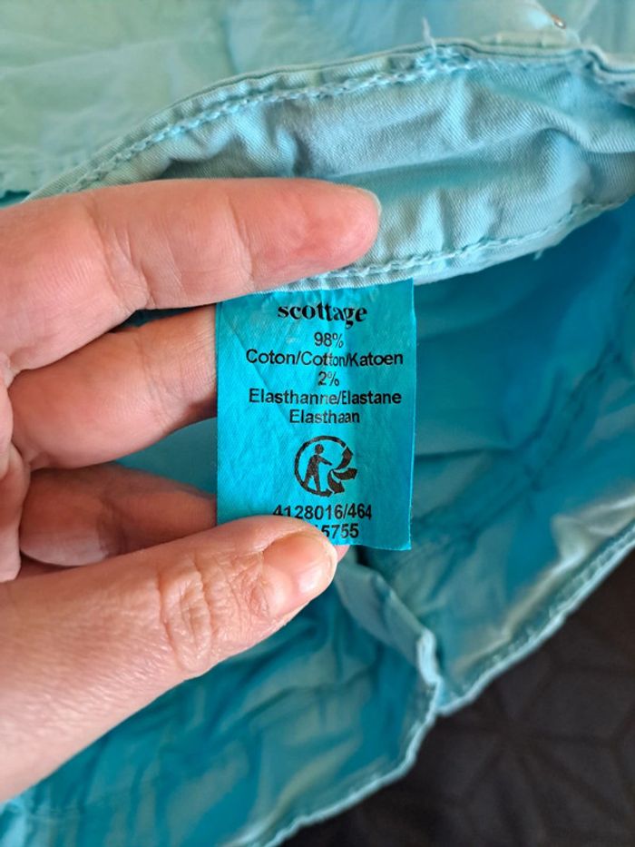 Pantalon 3/4 bleu clair 38 - photo numéro 7