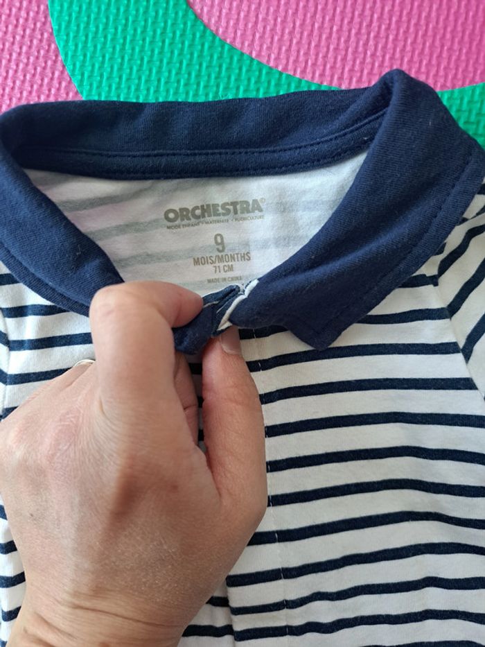 Lot de 8 bodies ml (6 Petit Bateau et 2 Orchestra) 9m - photo numéro 18