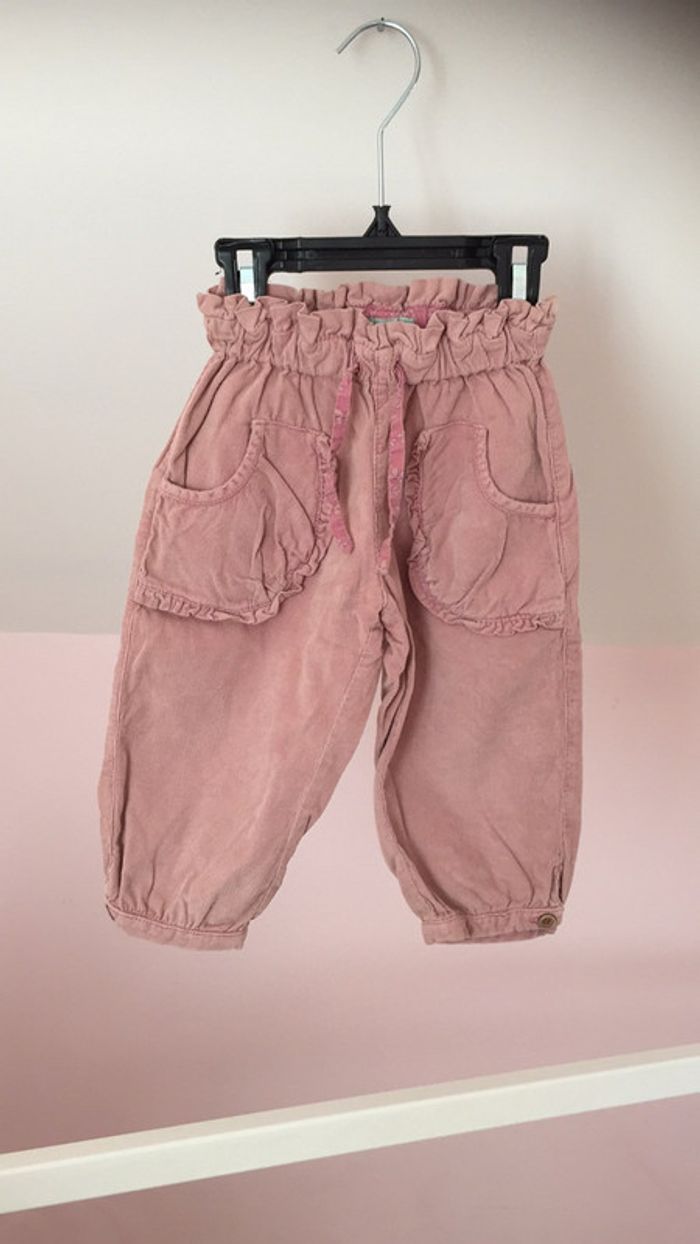 NANOS baby - 12 mois . Pantalon hiver vieux rose