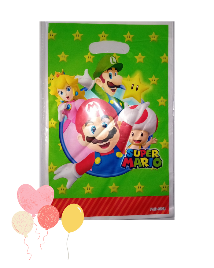 Lot de 10 sacs anniversaire Super Mario