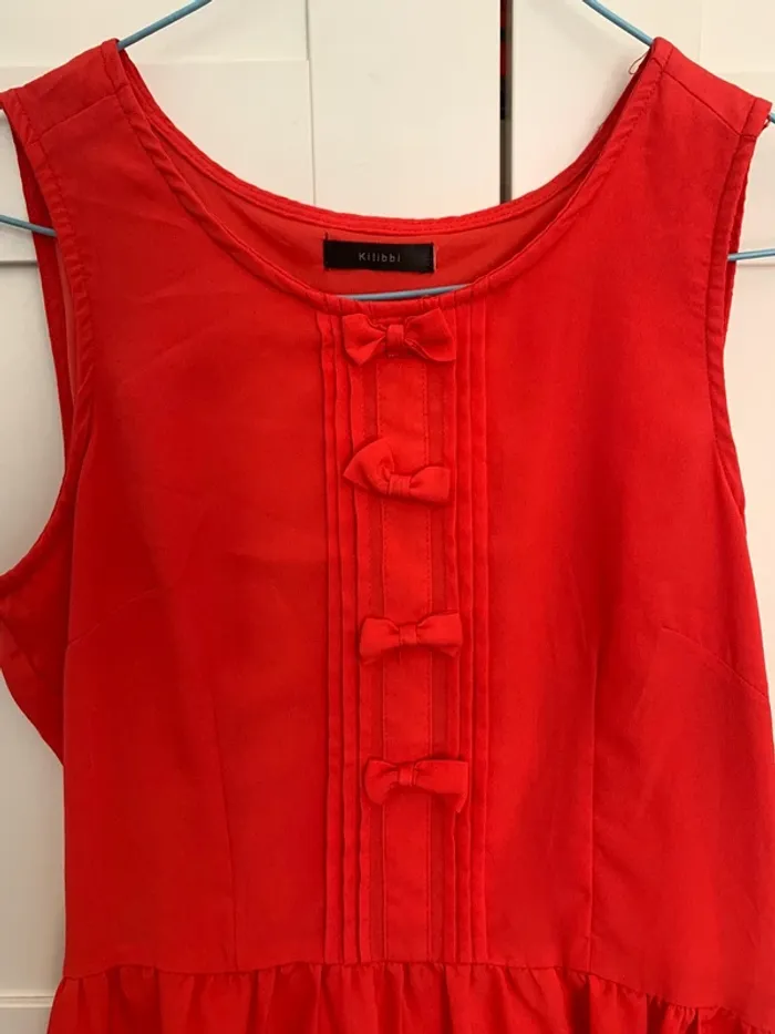 Jolie robe rouge été - photo numéro 2