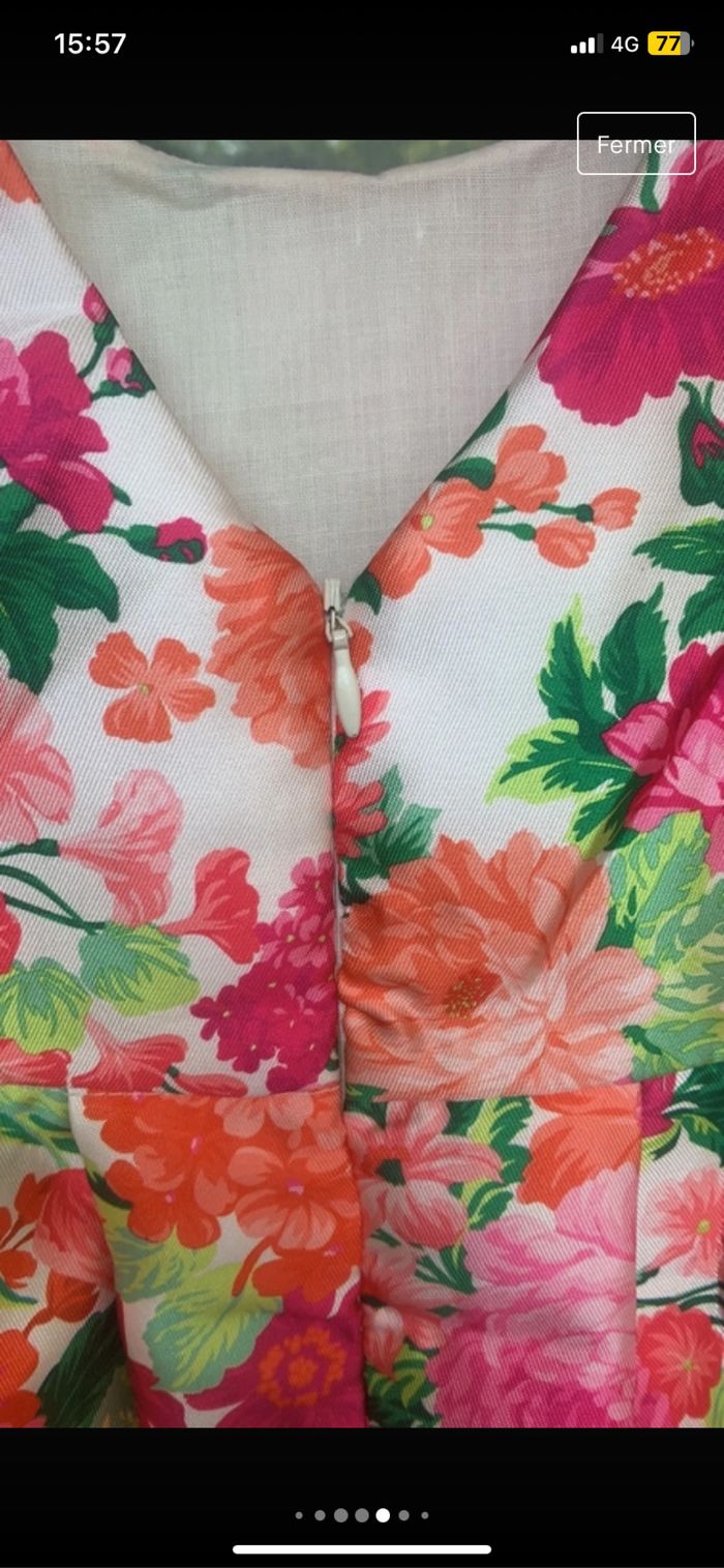 Très jolie robe à fleurs - photo numéro 8