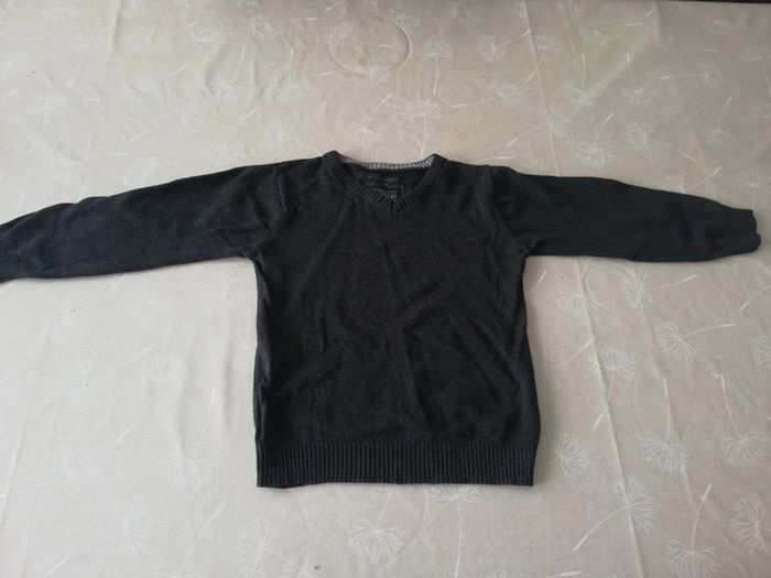 Pull gris manches longues 5 ans in extenso
