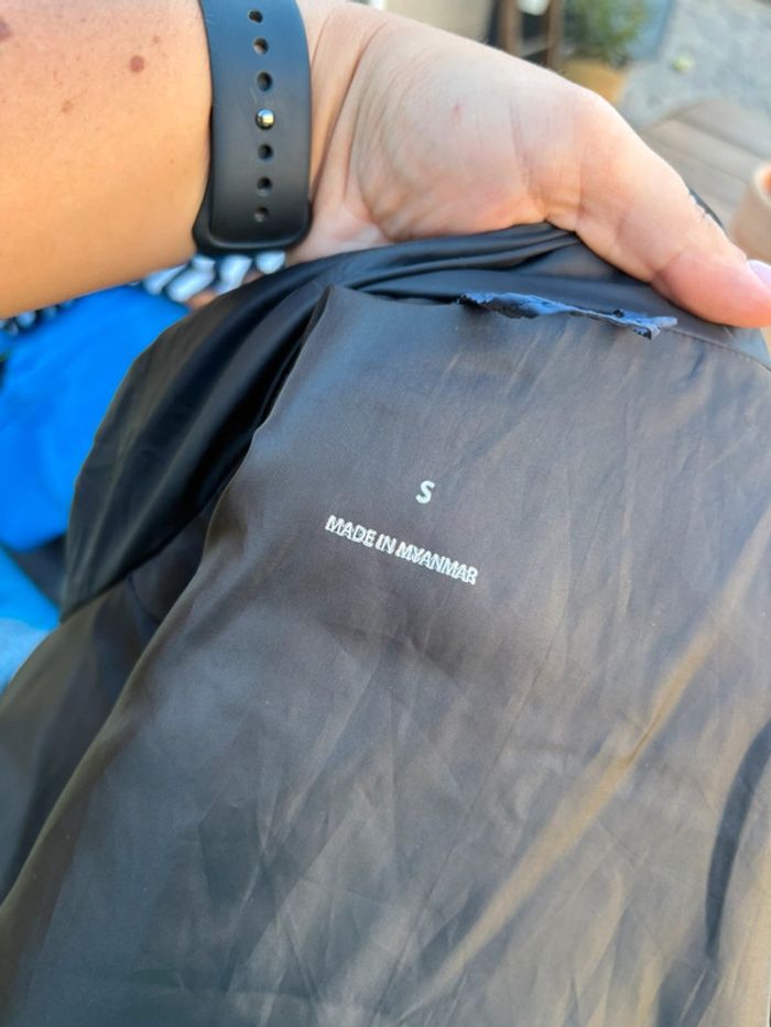 Doudoune sans manche bleu marine - taille S/36 - - photo numéro 5